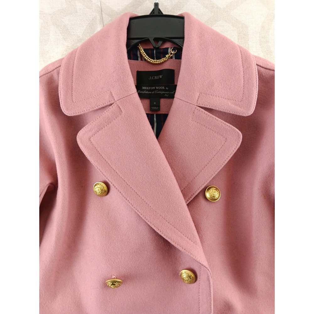 JCrew Blazer Womens 0 Pink Melton Wool Sport Jacket - Picture 8 of 8